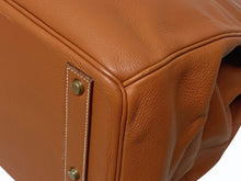 Load image into Gallery viewer, 極美品 HERMES エルメス ハンドバッグ オータクロア50 トゴ バーキン ブロンズ金具 ブラウン系 ○Y刻印 中古 4b011178