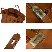 Load image into Gallery viewer, 極美品 HERMES エルメス ハンドバッグ オータクロア50 トゴ バーキン ブロンズ金具 ブラウン系 ○Y刻印 中古 4b011178