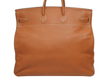 Load image into Gallery viewer, 極美品 HERMES エルメス ハンドバッグ オータクロア50 トゴ バーキン ブロンズ金具 ブラウン系 ○Y刻印 中古 4b011178