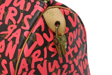 Load image into Gallery viewer, 極美品 LOUIS VUITTON ルイヴィトン モノグラム グラフィティ スピーディ30 ハンドバッグ M93704 ピンク PVC ヌメ革 中古 4b011179