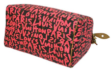 Load image into Gallery viewer, 極美品 LOUIS VUITTON ルイヴィトン モノグラム グラフィティ スピーディ30 ハンドバッグ M93704 ピンク PVC ヌメ革 中古 4b011179
