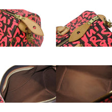 Load image into Gallery viewer, 極美品 LOUIS VUITTON ルイヴィトン モノグラム グラフィティ スピーディ30 ハンドバッグ M93704 ピンク PVC ヌメ革 中古 4b011179
