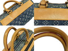 Load image into Gallery viewer, 極美品 LOUIS VUITTON ルイヴィトン ネオスピーディ ハンドバッグ M95019 モノグラム デニム インディゴブルー ゴールド金具 中古 4b011180