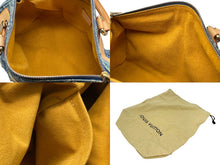 Load image into Gallery viewer, 極美品 LOUIS VUITTON ルイヴィトン ネオスピーディ ハンドバッグ M95019 モノグラム デニム インディゴブルー ゴールド金具 中古 4b011180