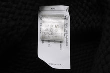 Load image into Gallery viewer, 極美品 CHROME HEARTS クロムハーツ BSフレア レザーパッチ ニットキャップ BSフレア ボタン ビーニー カシミヤ ブラック ONE SIZE 中古 4b011191