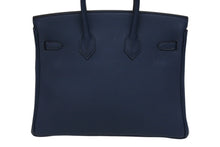 Load image into Gallery viewer, 新品未使用 HERMES エルメス ハンドバッグ B刻印 バーキン25 ブルードプリュス ゴールド金具トゴ 中古 4b011198