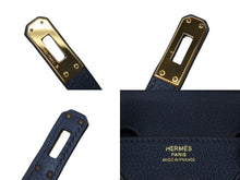Load image into Gallery viewer, 新品未使用 HERMES エルメス ハンドバッグ B刻印 バーキン25 ブルードプリュス ゴールド金具トゴ 中古 4b011198