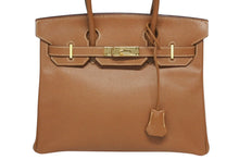 Load image into Gallery viewer, HERMES エルメス BIRKIN バーキン 30 ハンドバッグ クシュベル ナチュラル ゴールド金具 □G刻印 美品 中古 4b011199