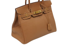 Load image into Gallery viewer, HERMES エルメス BIRKIN バーキン 30 ハンドバッグ クシュベル ナチュラル ゴールド金具 □G刻印 美品 中古 4b011199
