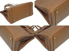 Load image into Gallery viewer, HERMES エルメス BIRKIN バーキン 30 ハンドバッグ クシュベル ナチュラル ゴールド金具 □G刻印 美品 中古 4b011199