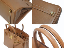 Load image into Gallery viewer, HERMES エルメス BIRKIN バーキン 30 ハンドバッグ クシュベル ナチュラル ゴールド金具 □G刻印 美品 中古 4b011199