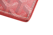 Load image into Gallery viewer, GOYARD ゴヤール カードケース 名刺入れ ヘリンボーン柄 定番カラー レッド PVC レザー ユニセックス 美品 中古 4b011209