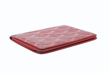 Load image into Gallery viewer, GOYARD ゴヤール カードケース 名刺入れ ヘリンボーン柄 定番カラー レッド PVC レザー ユニセックス 美品 中古 4b011209