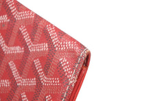 Load image into Gallery viewer, GOYARD ゴヤール カードケース 名刺入れ ヘリンボーン柄 定番カラー レッド PVC レザー ユニセックス 美品 中古 4b011209