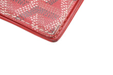 Load image into Gallery viewer, GOYARD ゴヤール カードケース 名刺入れ ヘリンボーン柄 定番カラー レッド PVC レザー ユニセックス 美品 中古 4b011209