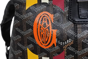 極美品 GOYARD ゴヤール ボストンバッグ ボーイング30 ブラック マーカジュー入り レザー シルバー金具 中古 4b011220