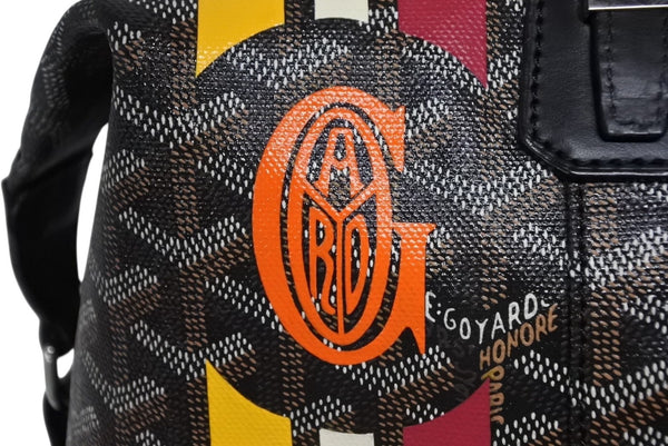 極美品 GOYARD ゴヤール ボストンバッグ ボーイング30 ブラック マーカジュー入り レザー シルバー金具 中古 4b011220