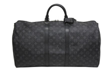 Load image into Gallery viewer, 新品同様 LOUIS VUITTON ルイヴィトン キーポル バンドリエール55 ボストンバッグ M40605 モノグラムエクリプス 中古 4b011222