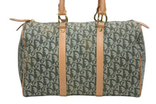 Load image into Gallery viewer, Christian Dior クリスチャンディオール トロッター ハンドバッグ グリーン PZ0701 ロゴ 35cm ボストン ゴールド金具 美品 中古 4b011224