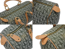 Load image into Gallery viewer, Christian Dior クリスチャンディオール トロッター ハンドバッグ グリーン PZ0701 ロゴ 35cm ボストン ゴールド金具 美品 中古 4b011224