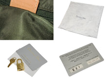 Load image into Gallery viewer, Christian Dior クリスチャンディオール トロッター ハンドバッグ グリーン PZ0701 ロゴ 35cm ボストン ゴールド金具 美品 中古 4b011224