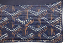 Load image into Gallery viewer, 極美品 GOYARD ゴヤール サンシュルピス カードケース 名刺入れ STSULPPMLTY01CL01X PVC レザー ネイビー 中古 4b011225