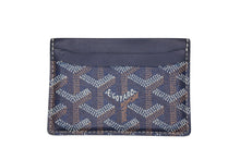 Load image into Gallery viewer, 極美品 GOYARD ゴヤール サンシュルピス カードケース 名刺入れ STSULPPMLTY01CL01X PVC レザー ネイビー 中古 4b011225