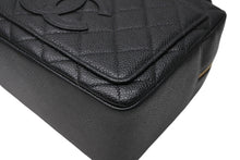 Load image into Gallery viewer, 極美品 CHANEL シャネル ハンドバッグ 6番台 ココマーク キャビアスキン キルティング ブラック ゴールド金具 中古 4b011235