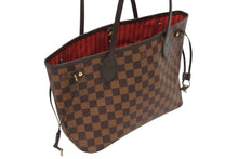 Load image into Gallery viewer, 極美品 LOUIS VUITTON ルイヴィトン ネヴァーフルPM トートバッグ N51109 ダミエキャンバス ブラウン ゴールド金具 中古 4b011241