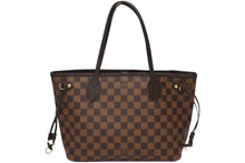 Load image into Gallery viewer, 極美品 LOUIS VUITTON ルイヴィトン ネヴァーフルPM トートバッグ N51109 ダミエキャンバス ブラウン ゴールド金具 中古 4b011241