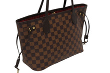 Load image into Gallery viewer, 極美品 LOUIS VUITTON ルイヴィトン ネヴァーフルPM トートバッグ N51109 ダミエキャンバス ブラウン ゴールド金具 中古 4b011241