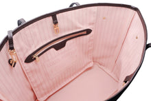 Load image into Gallery viewer, 極美品 LOUIS VUITTON ルイヴィトン ダミエ ネヴァーフルMM トートバッグ N51105 PVC レザー ブラウン ゴールド金具 中古 4b011243