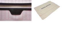 Load image into Gallery viewer, 極美品 LOUIS VUITTON ルイヴィトン ダミエ ネヴァーフルMM トートバッグ N51105 PVC レザー ブラウン ゴールド金具 中古 4b011243
