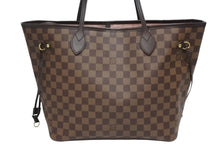 Load image into Gallery viewer, 極美品 LOUIS VUITTON ルイヴィトン ダミエ ネヴァーフルMM トートバッグ N51105 PVC レザー ブラウン ゴールド金具 中古 4b011243