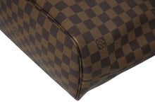 Load image into Gallery viewer, 極美品 LOUIS VUITTON ルイヴィトン ダミエ ネヴァーフルMM トートバッグ N51105 PVC レザー ブラウン ゴールド金具 中古 4b011243