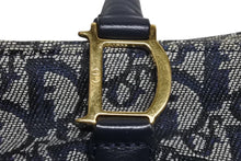 Load image into Gallery viewer, Christian Dior クリスチャンディオール トロッター ハンドバッグ B0 C 0092 ネイビー ガリアーノ期 美品 中古 4b011253