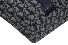 Load image into Gallery viewer, Christian Dior クリスチャンディオール トロッター ハンドバッグ B0 C 0092 ネイビー ガリアーノ期 美品 中古 4b011253