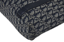 Load image into Gallery viewer, Christian Dior クリスチャンディオール トロッター ハンドバッグ B0 C 0092 ネイビー ガリアーノ期 美品 中古 4b011253