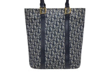 Load image into Gallery viewer, Christian Dior クリスチャンディオール トロッター ハンドバッグ B0 C 0092 ネイビー ガリアーノ期 美品 中古 4b011253