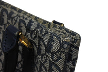 Load image into Gallery viewer, Christian Dior クリスチャンディオール トロッター ハンドバッグ B0 C 011 ネイビー ガリアーノ期 美品 中古 4b011256
