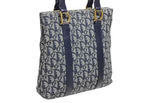 Load image into Gallery viewer, Christian Dior クリスチャンディオール トロッター ハンドバッグ B0 C 011 ネイビー ガリアーノ期 美品 中古 4b011256