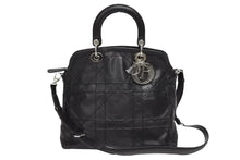 Load image into Gallery viewer, 極美品 Christian Dior クリスチャンディオール グランヴィル ハンドバッグ M1301PGCA 05-MA-0132 カナージュ シルバー金具 中古 4b011259