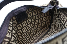 Load image into Gallery viewer, FENDI フェンディ ハンドバッグ 8N0005 ズッキーノ柄 総柄 キャンバス レザー ベージュ ブラウン ガンメタ金具 美品 中古 4b011262