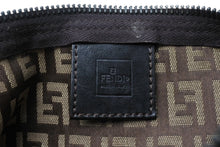 Load image into Gallery viewer, FENDI フェンディ ハンドバッグ 8N0005 ズッキーノ柄 総柄 キャンバス レザー ベージュ ブラウン ガンメタ金具 美品 中古 4b011262