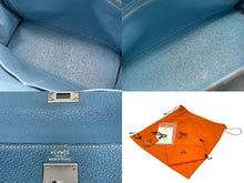 Load image into Gallery viewer, HERMES エルメス ケリー32 内縫い ブルージーン □G刻印 シルバー金具 トリヨンクレマンス ハンドバッグ 2WAY 中古 4b011265