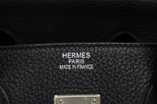 Load image into Gallery viewer, 極美品 HERMES エルメス BIRKIN バーキン35 ブラック シルバー金具 トリヨンクレマンス ハンドバッグ ◻︎N刻印 中古 4b011266