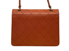 Load image into Gallery viewer, CHANEL シャネル ワンショルダーバッグ 5番台 キャビアスキン ココマーク オレンジ ゴールド金具 美品 中古 4b011267