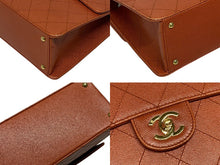 Load image into Gallery viewer, CHANEL シャネル ワンショルダーバッグ 5番台 キャビアスキン ココマーク オレンジ ゴールド金具 美品 中古 4b011267