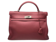 Load image into Gallery viewer, 新品同様 HERMES エルメス ケリー 40 ハンドバッグ 2WAY パープル トリヨンクレマンス シルバー金具 ◻︎N刻印 中古 4b011269