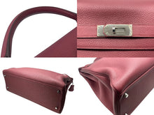 Load image into Gallery viewer, 新品同様 HERMES エルメス ケリー 40 ハンドバッグ 2WAY パープル トリヨンクレマンス シルバー金具 ◻︎N刻印 中古 4b011269
